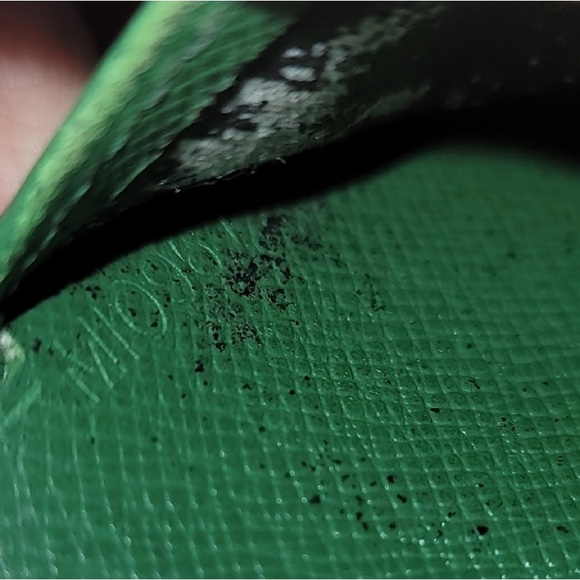 Louis Vuitton Textured Green Card Holder - Picture 13 of 13
